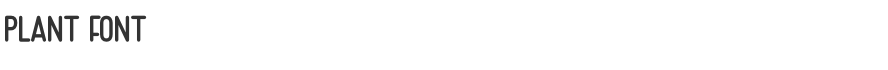 Plant Font
