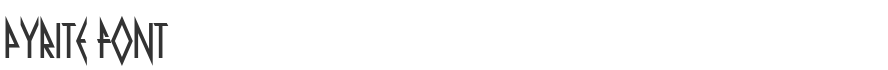Pyrite Font