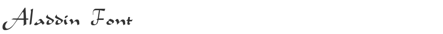 Aladdin Font