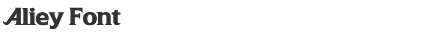 Aliey Font