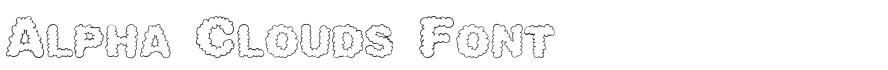 Alpha Clouds Font
