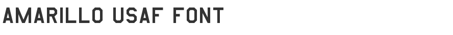 Amarillo USAF Font