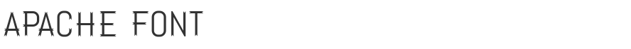 Apache Font