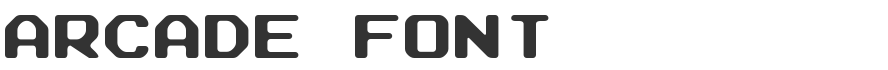 Arcade Font