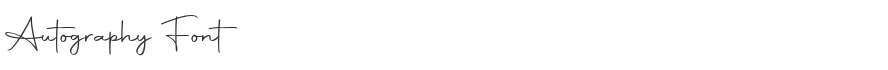Autography Font