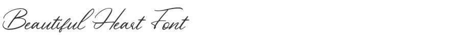 Beautiful Heart Font