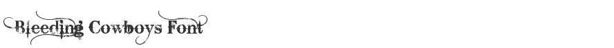 Bleeding Cowboys Font
