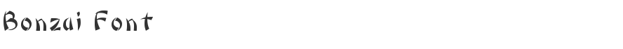 Bonzai Font
