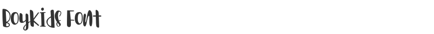 Boykids Font
