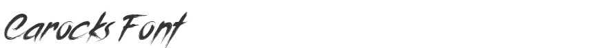 Carocks Font