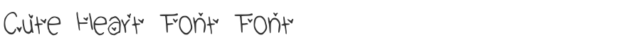 Cute Heart Font Font