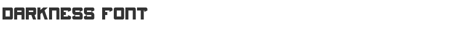 Darkness Font