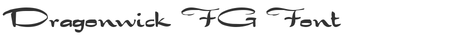 Dragonwick FG Font
