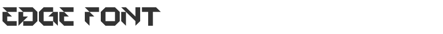 Edge Font
