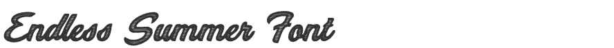 Endless Summer Font