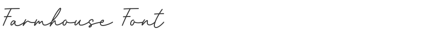 Farmhouse Font