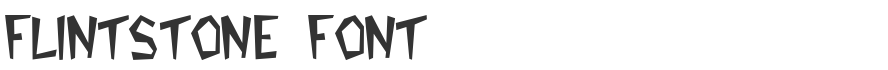 Flintstone Font