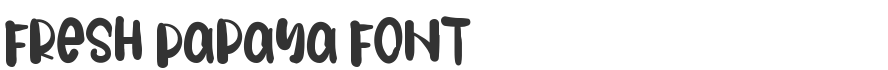 Fresh Papaya Font