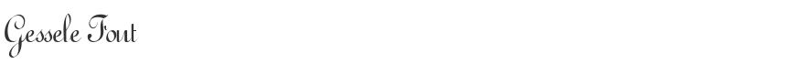Gessele Font
