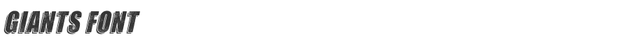 Giants Font