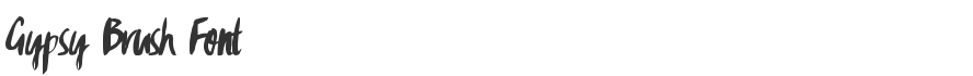 Gypsy Brush Font