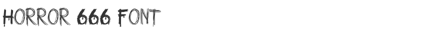 Horror 666 Font