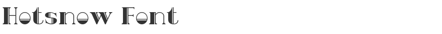 Hotsnow Font