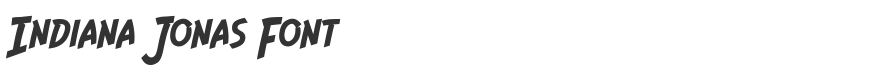 Indiana Jonas Font