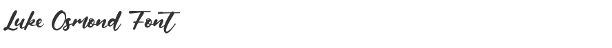 Luke Osmond Font