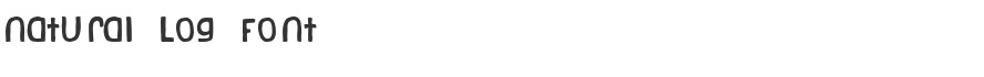 Natural Log Font