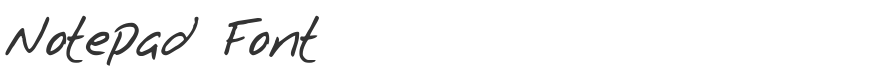 Notepad Font