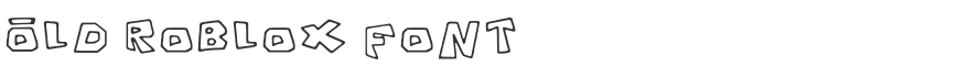 Old Roblox Font