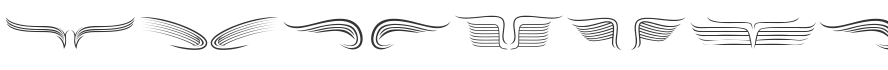 Ornamental Wings Font