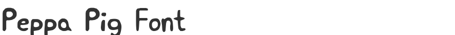 Peppa Pig Font