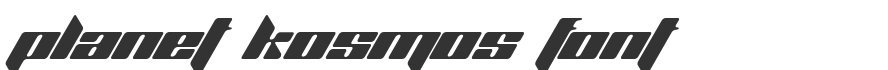 Planet Kosmos Font
