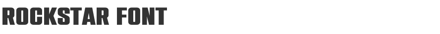 Rockstar Font