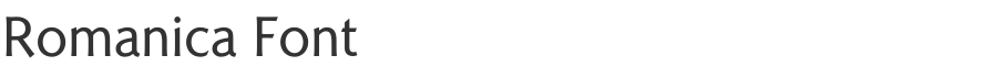 Romanica Font