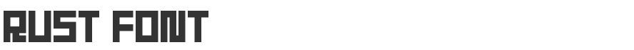 Rust Font
