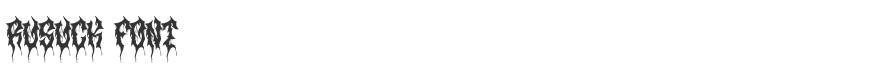 Rusuck Font