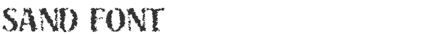 Sand Font
