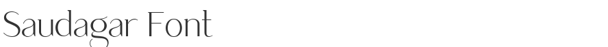 Saudagar Font