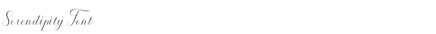 Serendipity Font