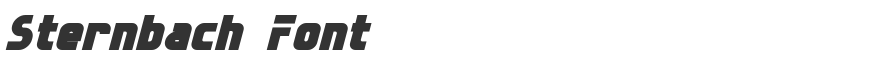 Sternbach Font
