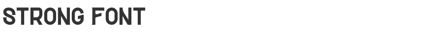 Strong Font