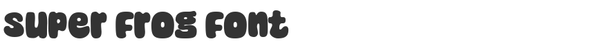Super Frog Font
