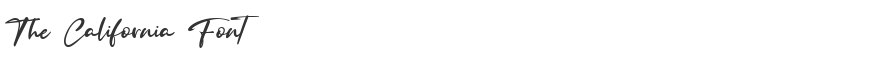 The California Font