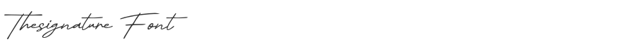 Thesignature Font