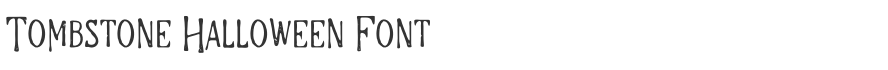 Tombstone Halloween Font