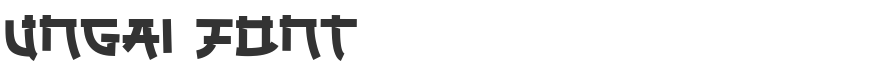 Ungai Font