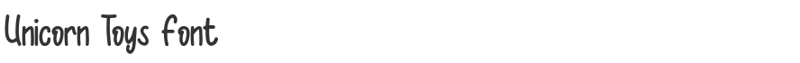 Unicorn Toys Font